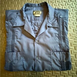 Men's Dulo Navy Havana Style Shirt